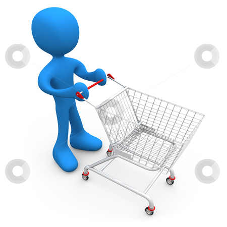 To use this stock image in your creative project, please select the size you need over to the right and click the "Add to Cart" button.
Your downloaded image will come with the Cutcaster watermark removed so don’t worry about the watermark you see on this page. Person with shopping cart stock photo, Computer generated image - Person with shopping cart. by Konstantinos Kokkinis