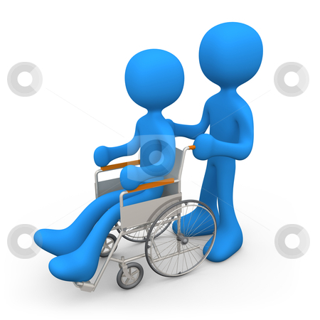 To use this stock image in your creative project, please select the size you need over to the right and click the "Add to Cart" button.
Your downloaded image will come with the Cutcaster watermark removed so don’t worry about the watermark you see on this page. Person On Wheelchair stock photo, Person helping another person on a wheelchair. by Konstantinos Kokkinis