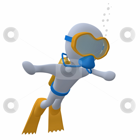 To use this stock image in your creative project, please select the size you need over to the right and click the "Add to Cart" button.
Your downloaded image will come with the Cutcaster watermark removed so don’t worry about the watermark you see on this page. Scuba Diving stock photo, 3d character doing scuba diving. by Konstantinos Kokkinis