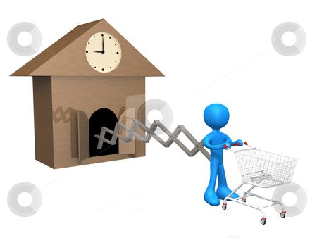 To use this stock image in your creative project, please select the size you need over to the right and click the "Add to Cart" button.
Your downloaded image will come with the Cutcaster watermark removed so don’t worry about the watermark you see on this page. Time For Shopping stock photo, 3d metaphor of a person going shopping. by Konstantinos Kokkinis