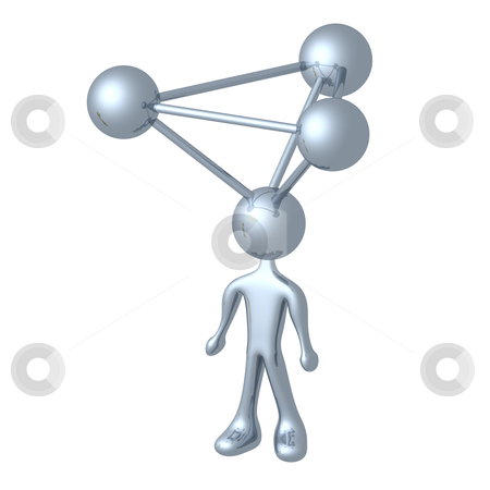 To use this stock image in your creative project, please select the size you need over to the right and click the "Add to Cart" button.
Your downloaded image will come with the Cutcaster watermark removed so don’t worry about the watermark you see on this page. Molecule Person stock photo, 3d person with a molecule atom for head. by Konstantinos Kokkinis
