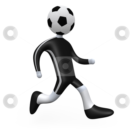 To use this stock image in your creative project, please select the size you need over to the right and click the "Add to Cart" button.
Your downloaded image will come with the Cutcaster watermark removed so don’t worry about the watermark you see on this page. Football Player stock photo, 3d football player with his head replaced by a ball. by Konstantinos Kokkinis