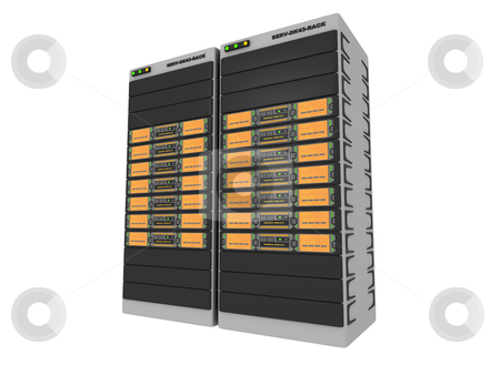 To use this stock image in your creative project, please select the size you need over to the right and click the "Add to Cart" button.
Your downloaded image will come with the Cutcaster watermark removed so don’t worry about the watermark you see on this page. 3D Server stock photo, Computer generated image - 3D Server . by Konstantinos Kokkinis