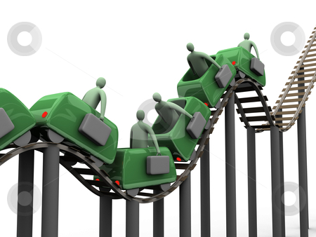 To use this stock image in your creative project, please select the size you need over to the right and click the "Add to Cart" button.
Your downloaded image will come with the Cutcaster watermark removed so don’t worry about the watermark you see on this page. Business Rollercoaster stock photo, Computer generated image - Business Rollercoaster. by Konstantinos Kokkinis
