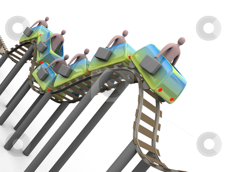 To use this stock image in your creative project, please select the size you need over to the right and click the "Add to Cart" button.
Your downloaded image will come with the Cutcaster watermark removed so don’t worry about the watermark you see on this page. Business Rollercoaster stock photo, Computer generated image - Business Rollercoaster. by Konstantinos Kokkinis