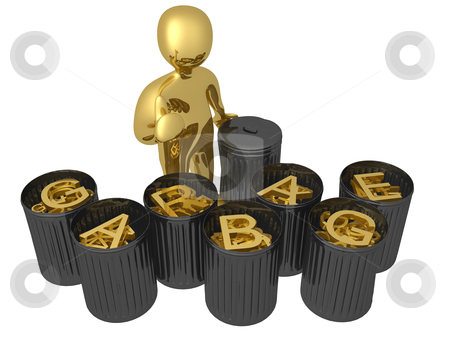 To use this stock image in your creative project, please select the size you need over to the right and click the "Add to Cart" button.
Your downloaded image will come with the Cutcaster watermark removed so don’t worry about the watermark you see on this page. Garbage stock photo, Person standing next to garbage cans with the word Garbage sorted within them. by Konstantinos Kokkinis
