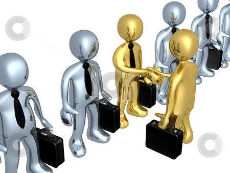To use this stock image in your creative project, please select the size you need over to the right and click the "Add to Cart" button.
Your downloaded image will come with the Cutcaster watermark removed so don’t worry about the watermark you see on this page. Business Choice stock photo, Businessman shaking hands with the person of his choice. by Konstantinos Kokkinis