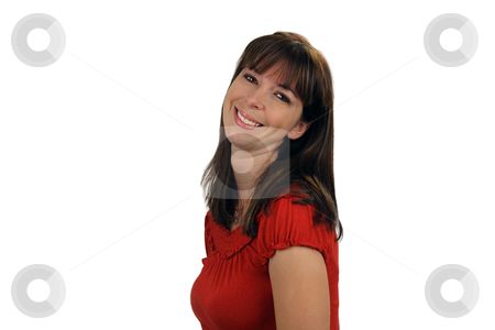 To use this stock image in your creative project, please select the size you need over to the right and click the "Add to Cart" button.
Your downloaded image will come with the Cutcaster watermark removed so don’t worry about the watermark you see on this page. Beautiful Brunette Smiling (2) stock photo, A lovely young brunette with a captivating smile, faces frame left but looks directly at the viewer. by Carl Stewart