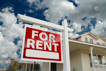 To use this stock image in your creative project, please select the size you need over to the right and click the "Add to Cart" button.
Your downloaded image will come with the Cutcaster watermark removed so don’t worry about the watermark you see on this page. For Rent Real Estate Sign in Front of House stock photo, Right Facing Red For Rent Real Estate Sign in Front of Beautiful House. by Andy Dean