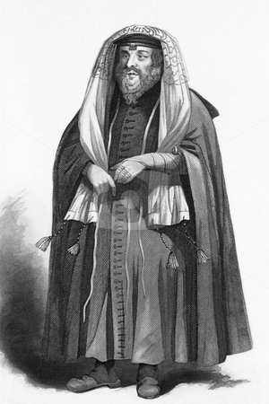 To use this stock image in your creative project, please select the size you need over to the right and click the "Add to Cart" button.
Your downloaded image will come with the Cutcaster watermark removed so don’t worry about the watermark you see on this page. Jewish rabbi dressed for prayers stock photo, Jewish rabbi dressed for prayers on engraving from 1858. Engraved by R.Young and published by A.Fullarton & Co, London & Edinburgh. by Georgios Kollidas