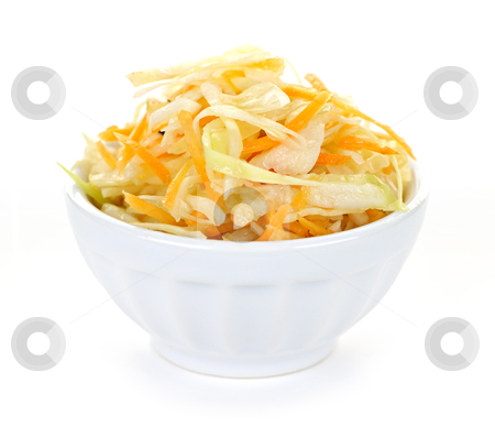 To use this stock image in your creative project, please select the size you need over to the right and click the "Add to Cart" button.
Your downloaded image will come with the Cutcaster watermark removed so don’t worry about the watermark you see on this page. Bowl of coleslaw stock photo, Bowl of coleslaw with shredded cabbage isolated on white background by Elena Elisseeva