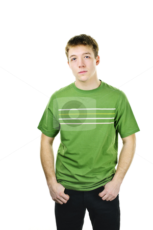 To use this stock image in your creative project, please select the size you need over to the right and click the "Add to Cart" button.
Your downloaded image will come with the Cutcaster watermark removed so don’t worry about the watermark you see on this page. Serious young man stock photo, Serious young man standing isolated on white background by Elena Elisseeva