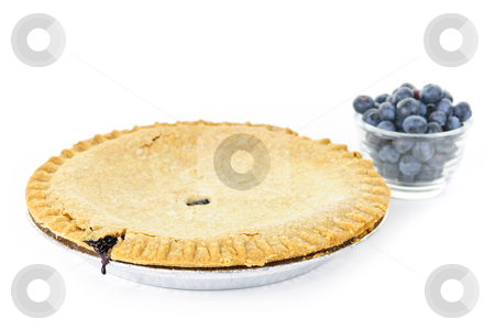 To use this stock image in your creative project, please select the size you need over to the right and click the "Add to Cart" button.
Your downloaded image will come with the Cutcaster watermark removed so don’t worry about the watermark you see on this page. Blueberry pie stock photo, Whole blueberry pie with fresh wild blueberries isolated on white background by Elena Elisseeva