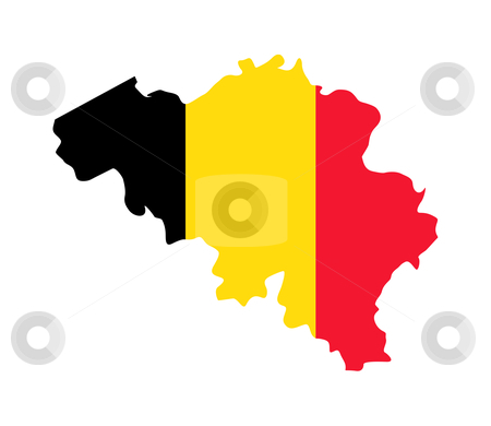 To use this stock image in your creative project, please select the size you need over to the right and click the "Add to Cart" button.
Your downloaded image will come with the Cutcaster watermark removed so don’t worry about the watermark you see on this page. Belgium map flag stock photo, Illustration of Belgium flag on map of country; isolated on white background. by Martin Crowdy