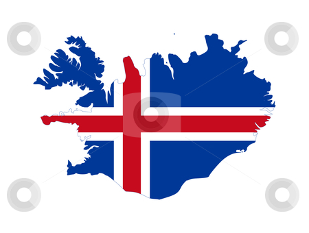 To use this stock image in your creative project, please select the size you need over to the right and click the "Add to Cart" button.
Your downloaded image will come with the Cutcaster watermark removed so don’t worry about the watermark you see on this page. Iceland flag on map stock photo, Illustration of the Icelad flag on map of country; isolated on white background. by Martin Crowdy