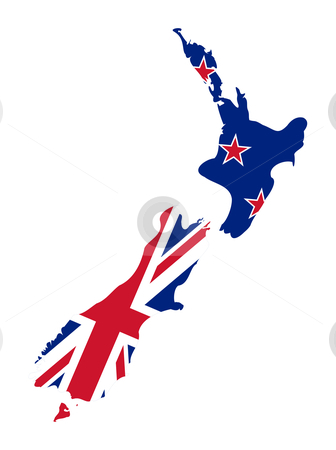 To use this stock image in your creative project, please select the size you need over to the right and click the "Add to Cart" button.
Your downloaded image will come with the Cutcaster watermark removed so don’t worry about the watermark you see on this page. New Zealand flag on map stock photo, Illustration of the New Zealand flag on map of country; isolated on white background. by Martin Crowdy