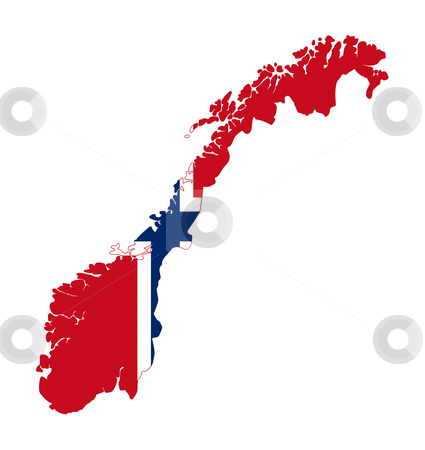 To use this stock image in your creative project, please select the size you need over to the right and click the "Add to Cart" button.
Your downloaded image will come with the Cutcaster watermark removed so don’t worry about the watermark you see on this page. Norway flag on country map stock photo, Illustration of Norway flag on map of country; isolated on white background. by Martin Crowdy