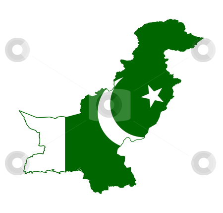 To use this stock image in your creative project, please select the size you need over to the right and click the "Add to Cart" button.
Your downloaded image will come with the Cutcaster watermark removed so don’t worry about the watermark you see on this page. Pakistan flag on map stock photo, Illustration of the Pakistan flag on map of country; isolated on white background. by Martin Crowdy