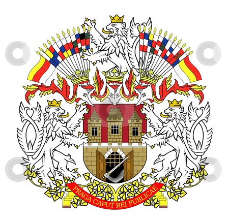 To use this stock image in your creative project, please select the size you need over to the right and click the "Add to Cart" button.
Your downloaded image will come with the Cutcaster watermark removed so don’t worry about the watermark you see on this page. Prague coat of arms stock photo, Illustration of Prague coat of arms; isolated on white background. by Martin Crowdy