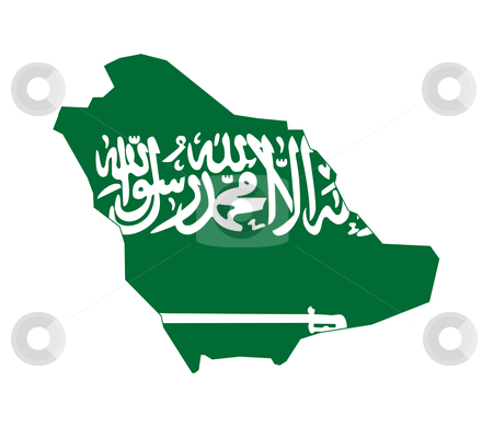 To use this stock image in your creative project, please select the size you need over to the right and click the "Add to Cart" button.
Your downloaded image will come with the Cutcaster watermark removed so don’t worry about the watermark you see on this page. Saudi Arabia map flag stock photo, Illustration of the Saudi Arabia flag on map of country; isolated on white background. by Martin Crowdy