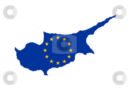 To use this stock image in your creative project, please select the size you need over to the right and click the "Add to Cart" button.
Your downloaded image will come with the Cutcaster watermark removed so don’t worry about the watermark you see on this page. EU flag on Cyprus map stock photo, European flag on mag of Cyprus; isolated on white background. by Martin Crowdy