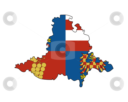 To use this stock image in your creative project, please select the size you need over to the right and click the "Add to Cart" button.
Your downloaded image will come with the Cutcaster watermark removed so don’t worry about the watermark you see on this page. South Moravia flag and map stock photo, Falg of South Moravia region of Czech Republic on map; isolated on white background. by Martin Crowdy