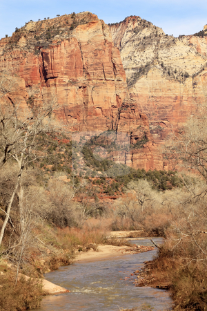 To use this stock image in your creative project, please select the size you need over to the right and click the "Add to Cart" button.
Your downloaded image will come with the Cutcaster watermark removed so don’t worry about the watermark you see on this page. Virgin River Zion Canyon National Park Utah stock photo, Virgin River Red Rock Canyon Zion National Park Utah Southwest by William Perry