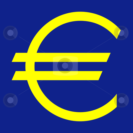 To use this stock image in your creative project, please select the size you need over to the right and click the "Add to Cart" button.
Your downloaded image will come with the Cutcaster watermark removed so don’t worry about the watermark you see on this page. European currency symbol stock photo, European currency symbol in yellow and blue colors of the European Union. by Martin Crowdy