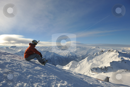 To use this stock image in your creative project, please select the size you need over to the right and click the "Add to Cart" button.
Your downloaded image will come with the Cutcaster watermark removed so don’t worry about the watermark you see on this page. skiing on on now at winter season stock photo, young athlete man have fun during skiing sport on hi mountain slopes at winter seasson and sunny day by Benis Arapovic