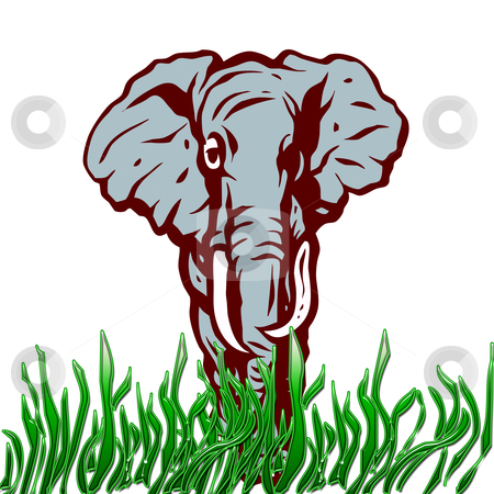 To use this stock image in your creative project, please select the size you need over to the right and click the "Add to Cart" button.
Your downloaded image will come with the Cutcaster watermark removed so don’t worry about the watermark you see on this page. African Elephant stock photo, african elephant illustration by CHERYL LAFOND