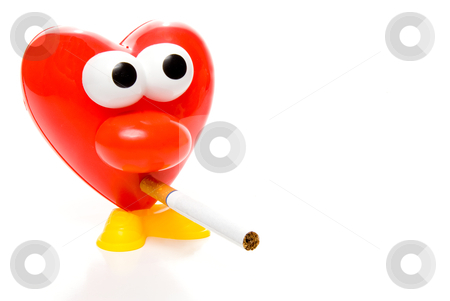 To use this stock image in your creative project, please select the size you need over to the right and click the "Add to Cart" button.
Your downloaded image will come with the Cutcaster watermark removed so don’t worry about the watermark you see on this page. Smoking Heart stock photo, A red heart smoking a tobacco cigarette. by Robert Byron
