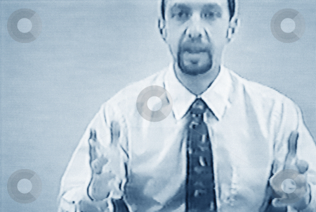 To use this stock image in your creative project, please select the size you need over to the right and click the "Add to Cart" button.
Your downloaded image will come with the Cutcaster watermark removed so don’t worry about the watermark you see on this page. Businessman teleconferencing, concept photography stock photo, Video still of businessman teleconferencing, concept photography, model released by Bryan Mullennix