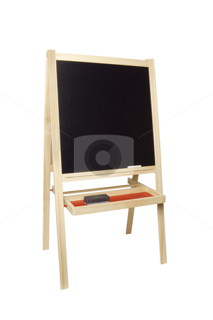 To use this stock image in your creative project, please select the size you need over to the right and click the "Add to Cart" button.
Your downloaded image will come with the Cutcaster watermark removed so don’t worry about the watermark you see on this page. Chalkboard and Easel - Photo Object stock photo, Chalkboard and Easel, includes clipping path by Bryan Mullennix