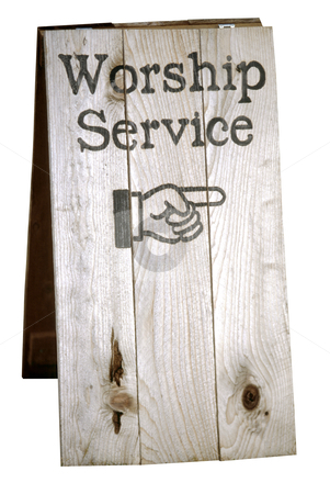 To use this stock image in your creative project, please select the size you need over to the right and click the "Add to Cart" button.
Your downloaded image will come with the Cutcaster watermark removed so don’t worry about the watermark you see on this page. Worship Service Sign - Photo Object stock photo, Sign showing direction to church worship service, includes clipping path by Bryan Mullennix