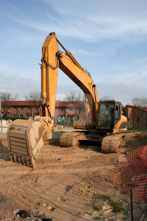 To use this stock image in your creative project, please select the size you need over to the right and click the "Add to Cart" button.
Your downloaded image will come with the Cutcaster watermark removed so don’t worry about the watermark you see on this page. Backhoe at a Construction Site stock photo, A backhoe at a new housing development.
by Chris Hill