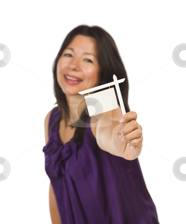 To use this stock image in your creative project, please select the size you need over to the right and click the "Add to Cart" button.
Your downloaded image will come with the Cutcaster watermark removed so don’t worry about the watermark you see on this page. Multiethnic Woman Holding Small Blank Real Estate Sign in Hand stock photo, Attractive Multiethnic Woman Holding Blank Small Real Estate Sign in Hand Isolated on White Background Ready for Your Own Message. by Andy Dean