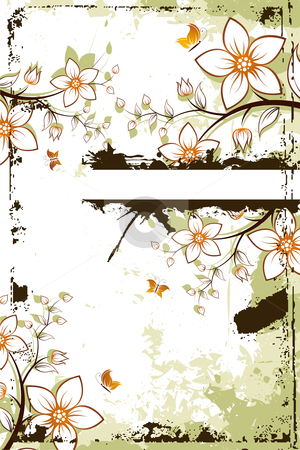 To use this stock image in your creative project, please select the size you need over to the right and click the "Add to Cart" button.
Your downloaded image will come with the Cutcaster watermark removed so don’t worry about the watermark you see on this page. Grunge flower tree with copyspace stock photo, Grunge vector flower background with butterfly and copyspace by Vadym Nechyporenko