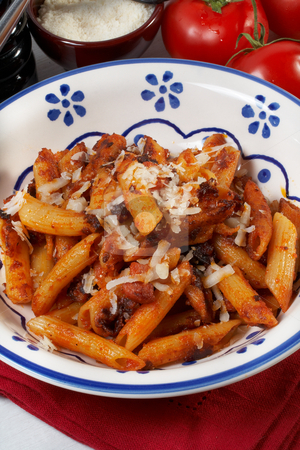 To use this stock image in your creative project, please select the size you need over to the right and click the "Add to Cart" button.
Your downloaded image will come with the Cutcaster watermark removed so don’t worry about the watermark you see on this page. Fried pasta stock photo, a plate of fried maccheroni with tomato, bacon and olive oil by maxg71
