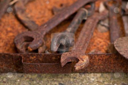 To use this stock image in your creative project, please select the size you need over to the right and click the "Add to Cart" button.
Your downloaded image will come with the Cutcaster watermark removed so don’t worry about the watermark you see on this page. Rusty spanners stock photo, old rusty spanners by trgowanlock