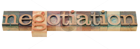To use this stock image in your creative project, please select the size you need over to the right and click the "Add to Cart" button.
Your downloaded image will come with the Cutcaster watermark removed so don’t worry about the watermark you see on this page. Negotiation word stock photo, negotiation - isolated word in vintage wood letterpress printing blocks by Marek Uliasz