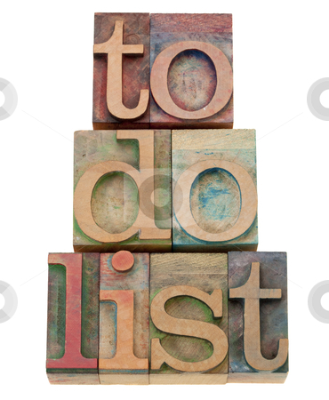 To use this stock image in your creative project, please select the size you need over to the right and click the "Add to Cart" button.
Your downloaded image will come with the Cutcaster watermark removed so don’t worry about the watermark you see on this page. To do list headline in letterpress type stock photo, to do list - task management concept - isolated text in vintage wood letterpress printing blocks by Marek Uliasz