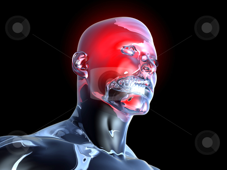 To use this stock image in your creative project, please select the size you need over to the right and click the "Add to Cart" button.
Your downloaded image will come with the Cutcaster watermark removed so don’t worry about the watermark you see on this page. Headache - Anatomy stock photo, Medical Illustration. 3D rendered Illustration. Isolated on black. by Michael Osterrieder