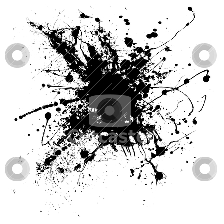 To use this stock image in your creative project, please select the size you need over to the right and click the "Add to Cart" button.
Your downloaded image will come with the Cutcaster watermark removed so don’t worry about the watermark you see on this page. Ink splatter one stock vector clipart, Random illustrated ink splat in black and white by Michael Travers
