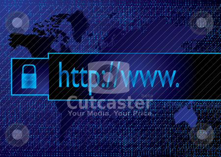 To use this stock image in your creative project, please select the size you need over to the right and click the "Add to Cart" button.
Your downloaded image will come with the Cutcaster watermark removed so don’t worry about the watermark you see on this page. Digital web stock vector clipart, Illustrated purple and blue secure web inspired background by Michael Travers