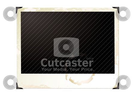 To use this stock image in your creative project, please select the size you need over to the right and click the "Add to Cart" button.
Your downloaded image will come with the Cutcaster watermark removed so don’t worry about the watermark you see on this page. Large grunge polaroid stock vector clipart, Wide screen grunge polaroid with brown grunge effect by Michael Travers