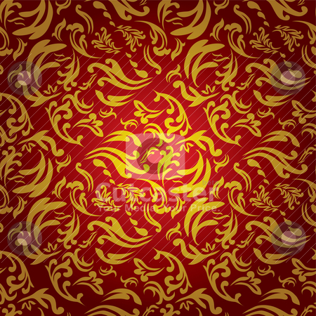 To use this stock image in your creative project, please select the size you need over to the right and click the "Add to Cart" button.
Your downloaded image will come with the Cutcaster watermark removed so don’t worry about the watermark you see on this page. Royal weave stock vector clipart, Royal red and gold inspired material repeating seamless design by Michael Travers