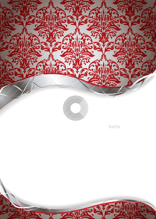 To use this stock image in your creative project, please select the size you need over to the right and click the "Add to Cart" button.
Your downloaded image will come with the Cutcaster watermark removed so don’t worry about the watermark you see on this page. Twisted vine stock vector clipart, Red and silver abstract background with copy space by Michael Travers