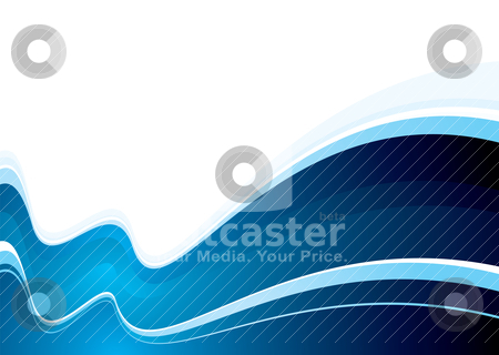 To use this stock image in your creative project, please select the size you need over to the right and click the "Add to Cart" button.
Your downloaded image will come with the Cutcaster watermark removed so don’t worry about the watermark you see on this page. Ocean swell blue stock vector clipart, Blue and white abstract background with wave design by Michael Travers