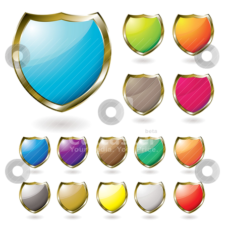 To use this stock image in your creative project, please select the size you need over to the right and click the "Add to Cart" button.
Your downloaded image will come with the Cutcaster watermark removed so don’t worry about the watermark you see on this page. Shield drop shadow stock vector clipart, Collection of illustrated shields with a drop shadow by Michael Travers