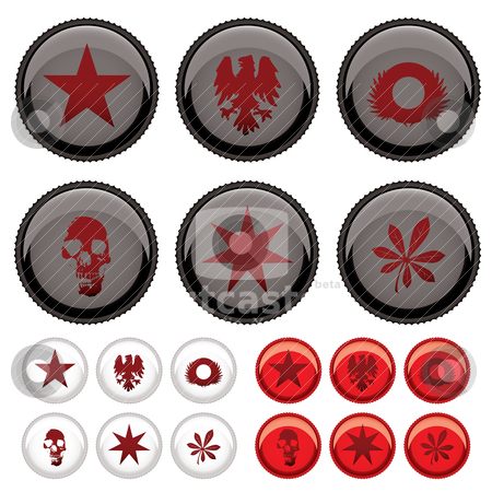 To use this stock image in your creative project, please select the size you need over to the right and click the "Add to Cart" button.
Your downloaded image will come with the Cutcaster watermark removed so don’t worry about the watermark you see on this page. Bottle top stock vector clipart, Collection of six bottle tops with three colour variations by Michael Travers